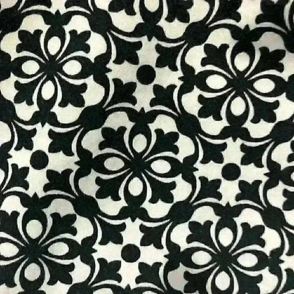 LAUNDRY By SHELY SEGAL CROPPED black and white pants capris bottoms SIZE 10 - Picture 6 of 7